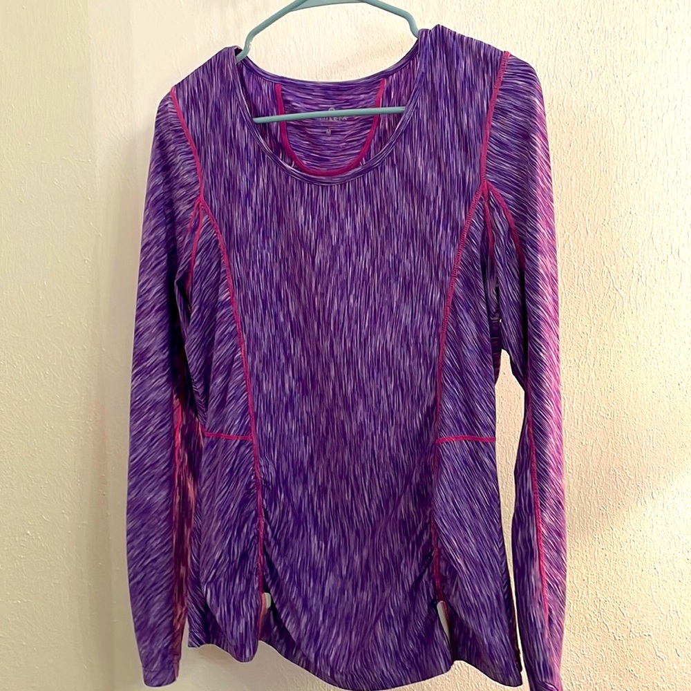 NWOT Athleta Fitted Shirt w/ Zipper Pocket